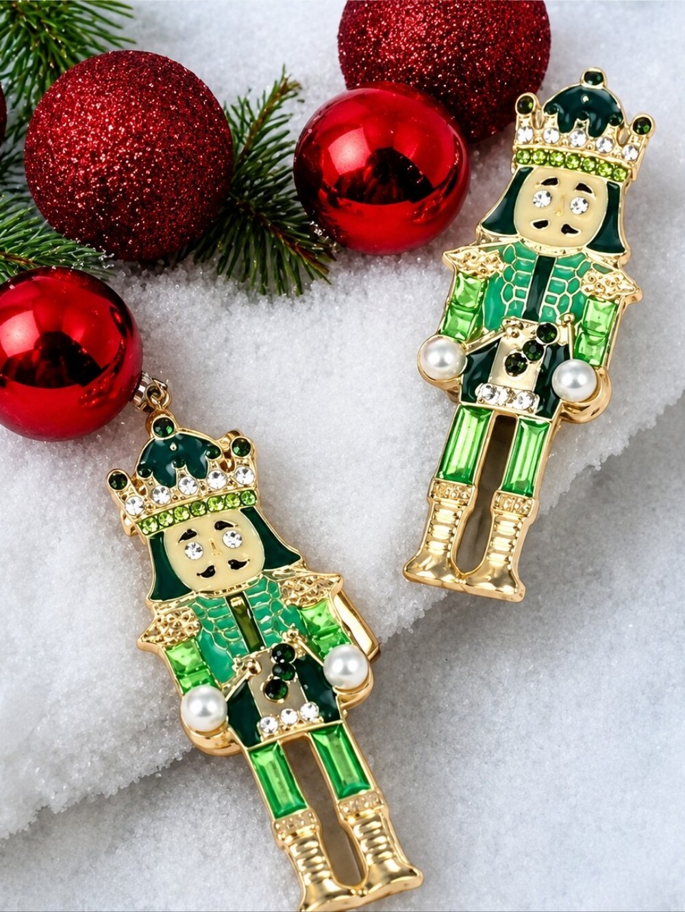 BETSEY JOHNSON HOLIDAY NUTCRACKER EARRINGS